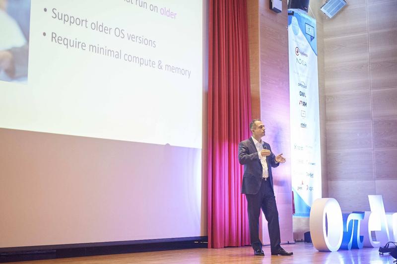 Ioannis Kolaxis speaking at Open Conf, Athens, Greece, 10 November 2023